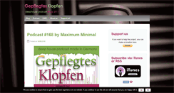 Desktop Screenshot of gepflegtesklopfen.com